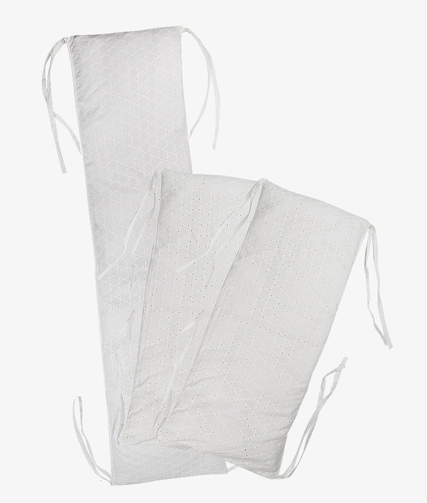 Elegant Smockers LK | Baby Cot Bumpers – Classic White Theme | Sri Lanka