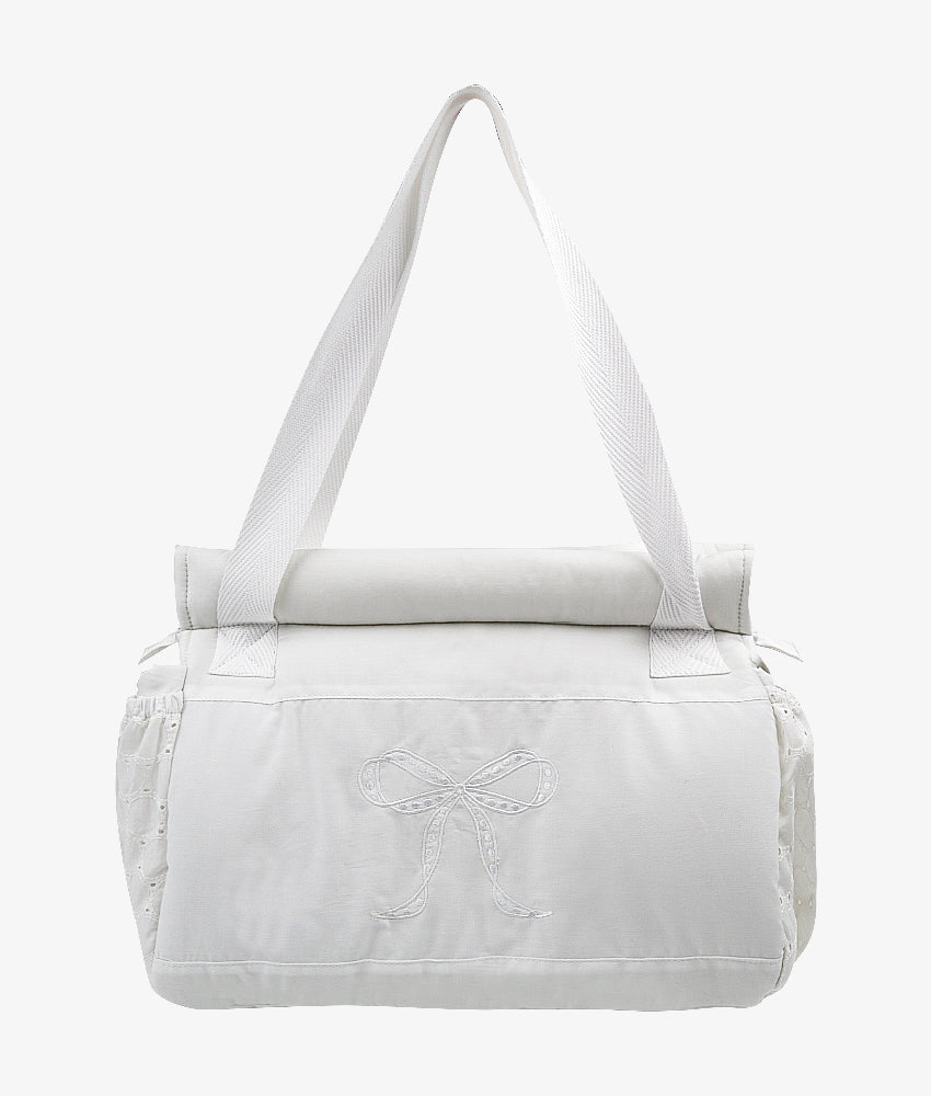 Elegant Smockers LK | Baby Diaper Bag – Classic White Theme | Sri Lanka