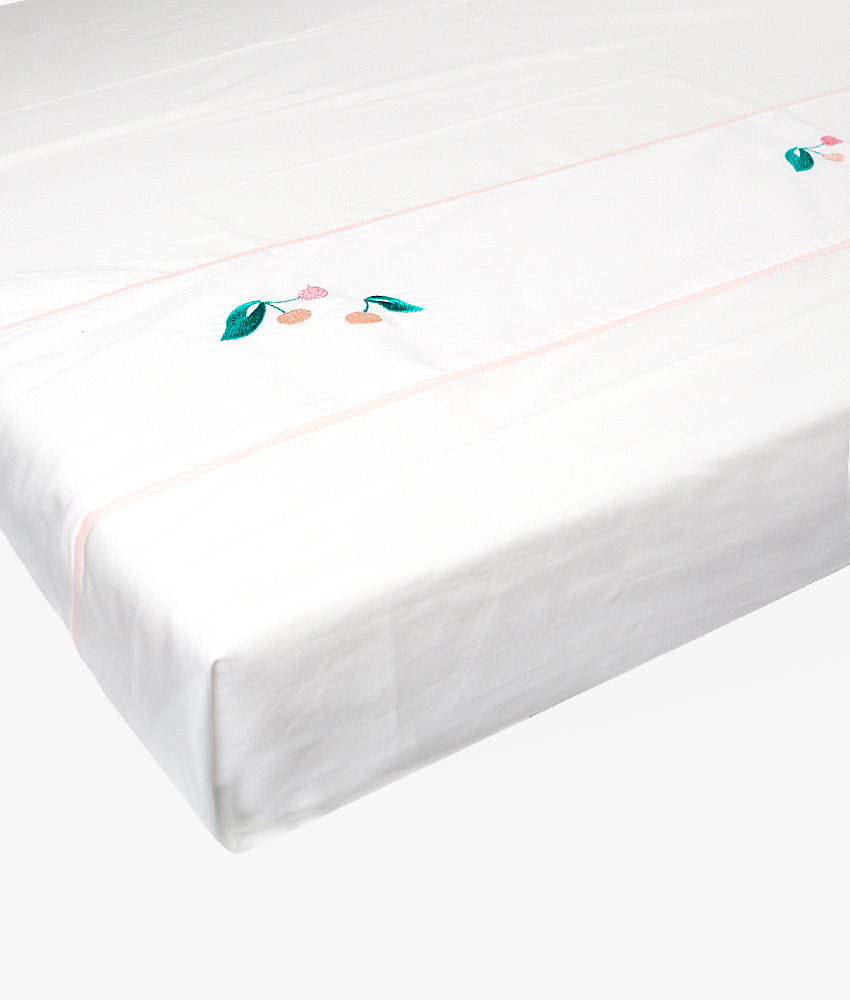 Elegant Smockers LK | Baby Cot Sheet – Cherry Theme | Sri Lanka