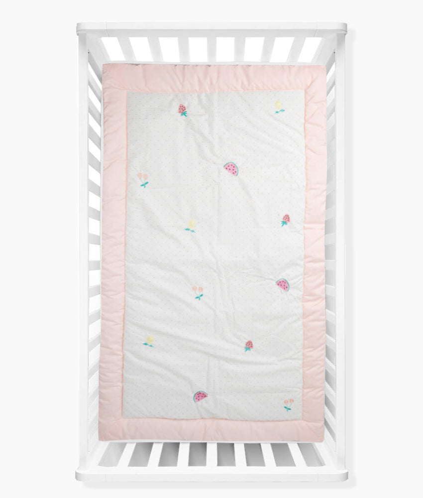 Elegant Smockers LK | Baby Comforter Quilt – Cherry Theme | Sri Lanka