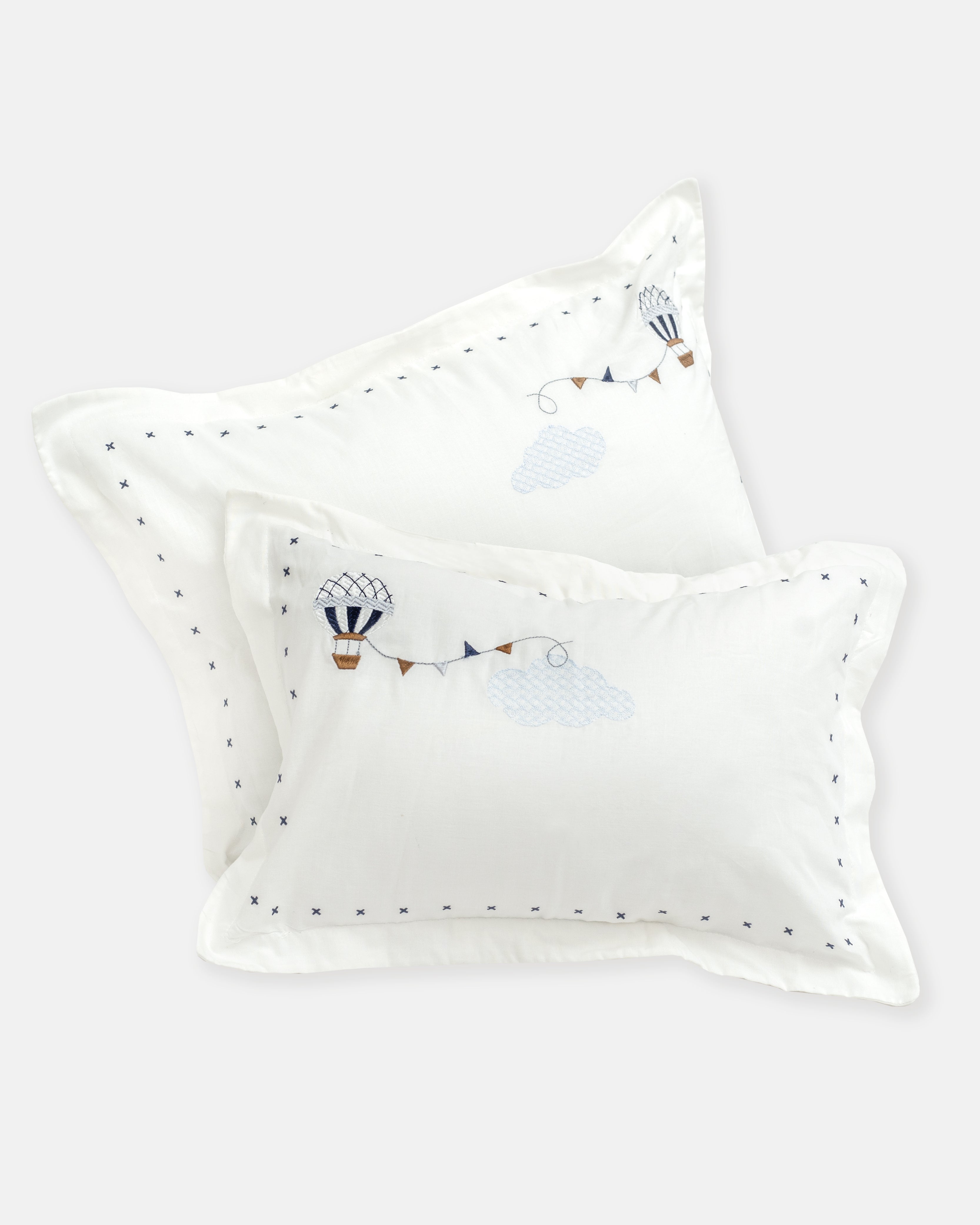 Elegant Smockers LK | Baby Pillow Covers – Sky Adventures Theme | Sri Lanka
