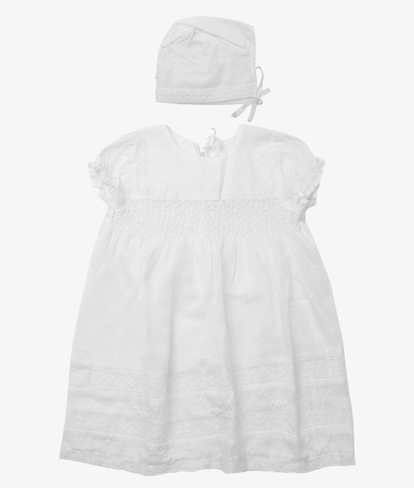 Elegant Smockers LK | Take Me Home Baby Outfit - White | Sri Lanka
