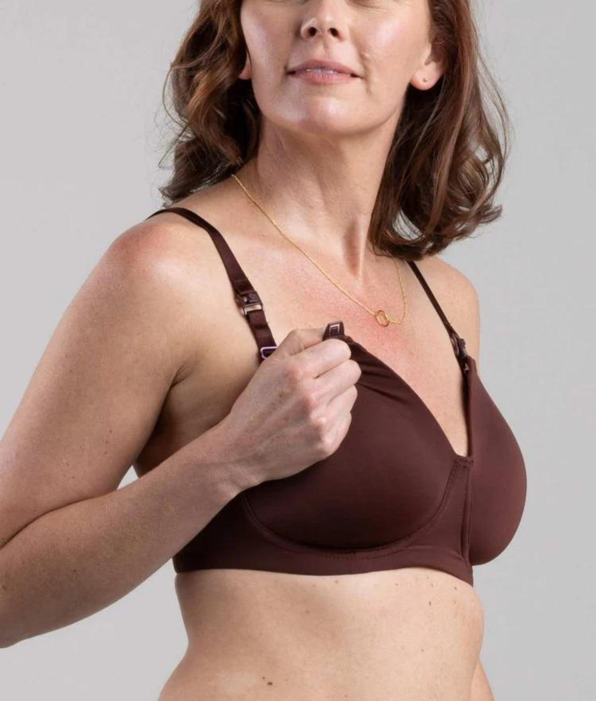 Elegant Smockers LK | Undercover Maternity, Nursing & Beyond T-Shirt Bra™ | Dark Brown | Sri Lanka