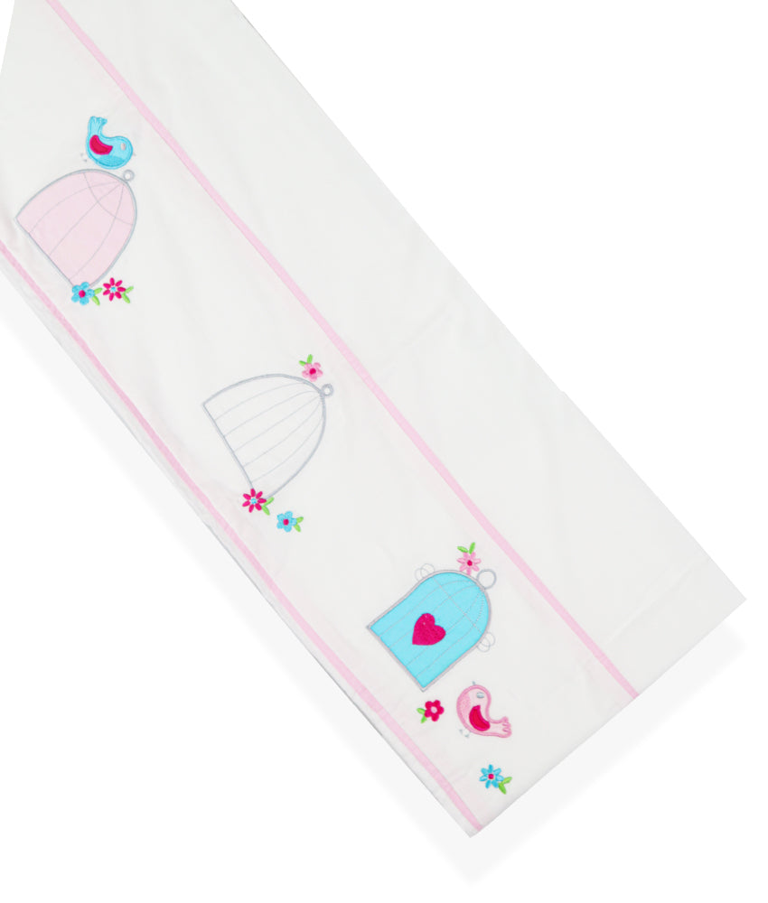Elegant Smockers LK | Baby Cot Sheet β Birds Love Theme | Sri Lanka