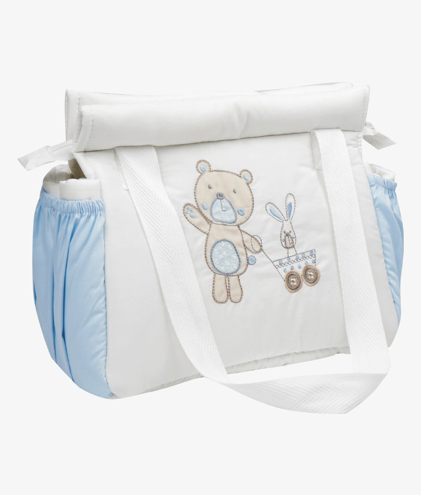 Elegant Smockers LK | Baby Diaper Bag – Blue Bear Theme | Sri Lanka