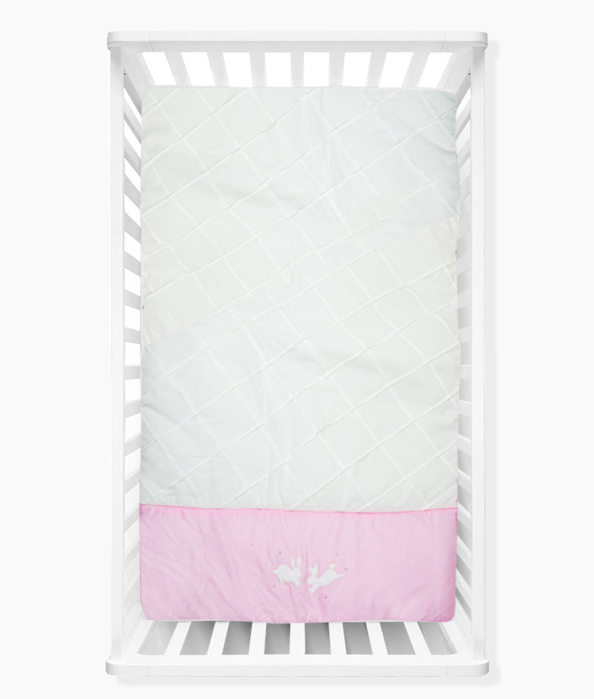 Elegant Smockers LK | Baby Comforter Quilt  – Pink Rabbit Theme | Sri Lanka 