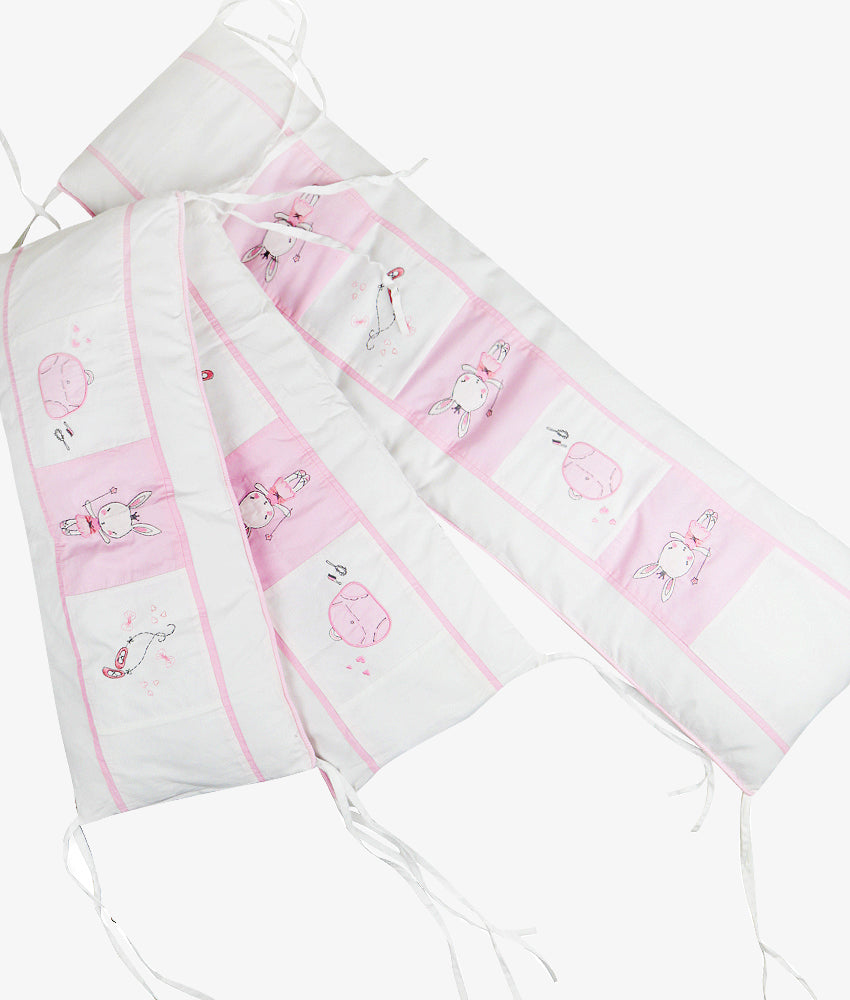 Elegant Smockers LK | Baby Cot Bumpers – Bunny Theme | Sri Lanka 