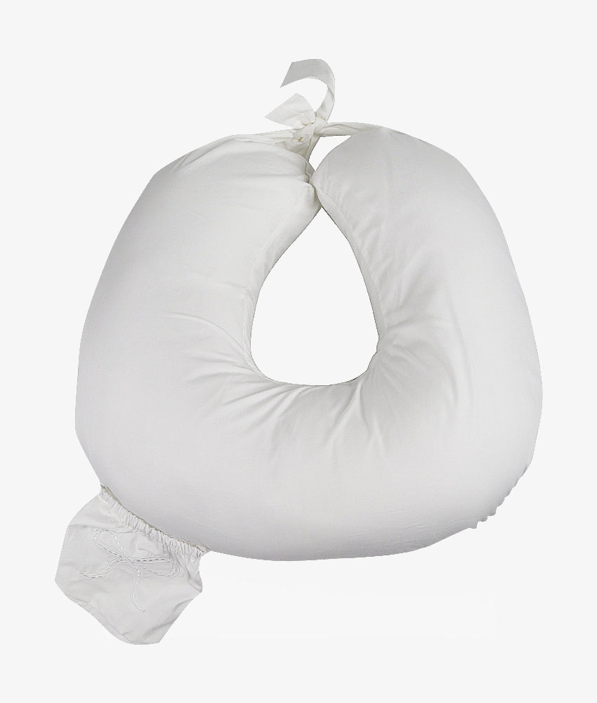 Elegant Smockers LK | Baby Nursing Pillow – Classic White Theme | Sri Lanka 