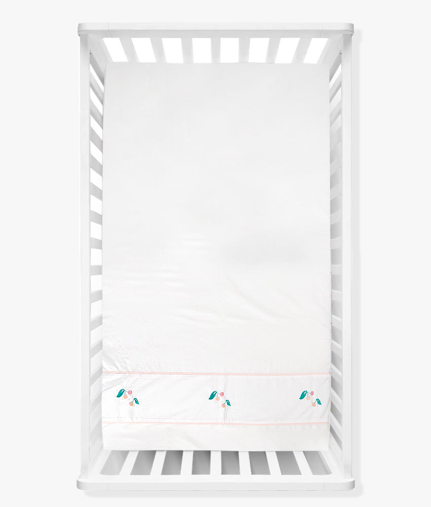 Elegant Smockers LK | Baby Cot Sheet – Cherry Theme | Sri Lanka 