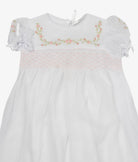 Elegant Smockers LK | Baby Christening Robe Set - Peach (Pre-Order) | Sri Lanka 