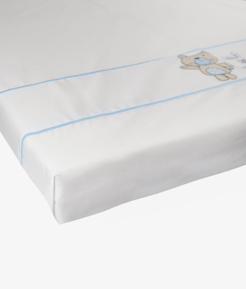 Elegant Smockers LK | Baby Cot Sheet – Blue Bear Theme | Sri Lanka 