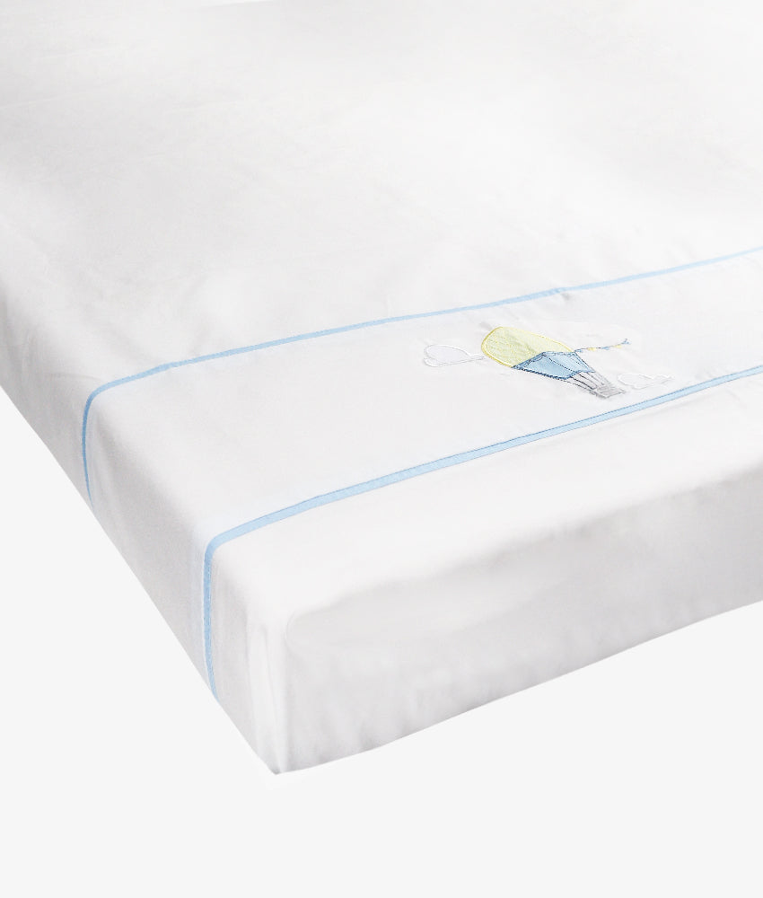 Elegant Smockers LK | Baby Cot Sheet – Up, Up & Away Theme | Sri Lanka 