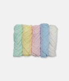 Elegant Smockers LK | Baby Washcloths 5pcs Pack - Pastel Colors | Sri Lanka 