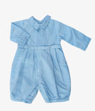 Elegant Smockers LK | Christening Baby Romper - Blue (Pre-Order) | Sri Lanka 