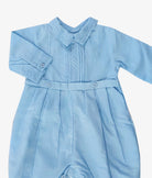 Elegant Smockers LK | Christening Baby Romper - Blue (Pre-Order) | Sri Lanka 
