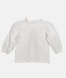 Elegant Smockers LK | Long Sleeved Girls T-Shirt -  Black Dotted Print | Sri Lanka 