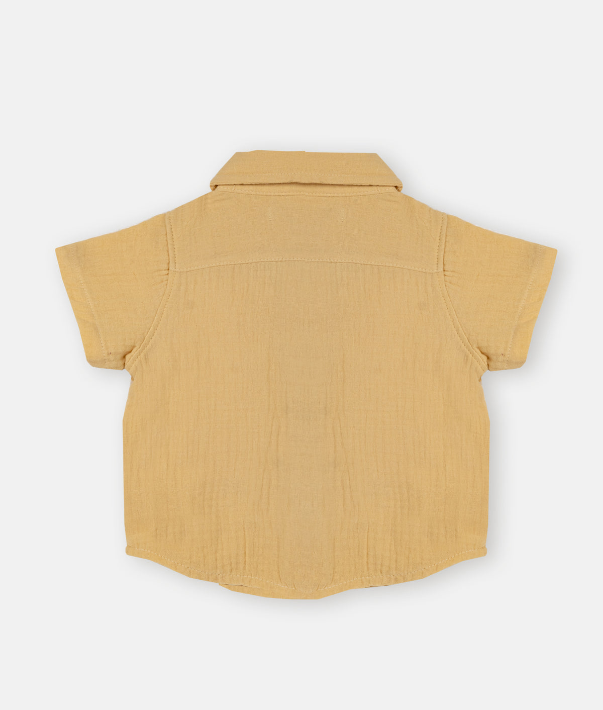 Elegant Smockers LK | Pastel Yellow Muslin Boys Shirt | Sri Lanka 