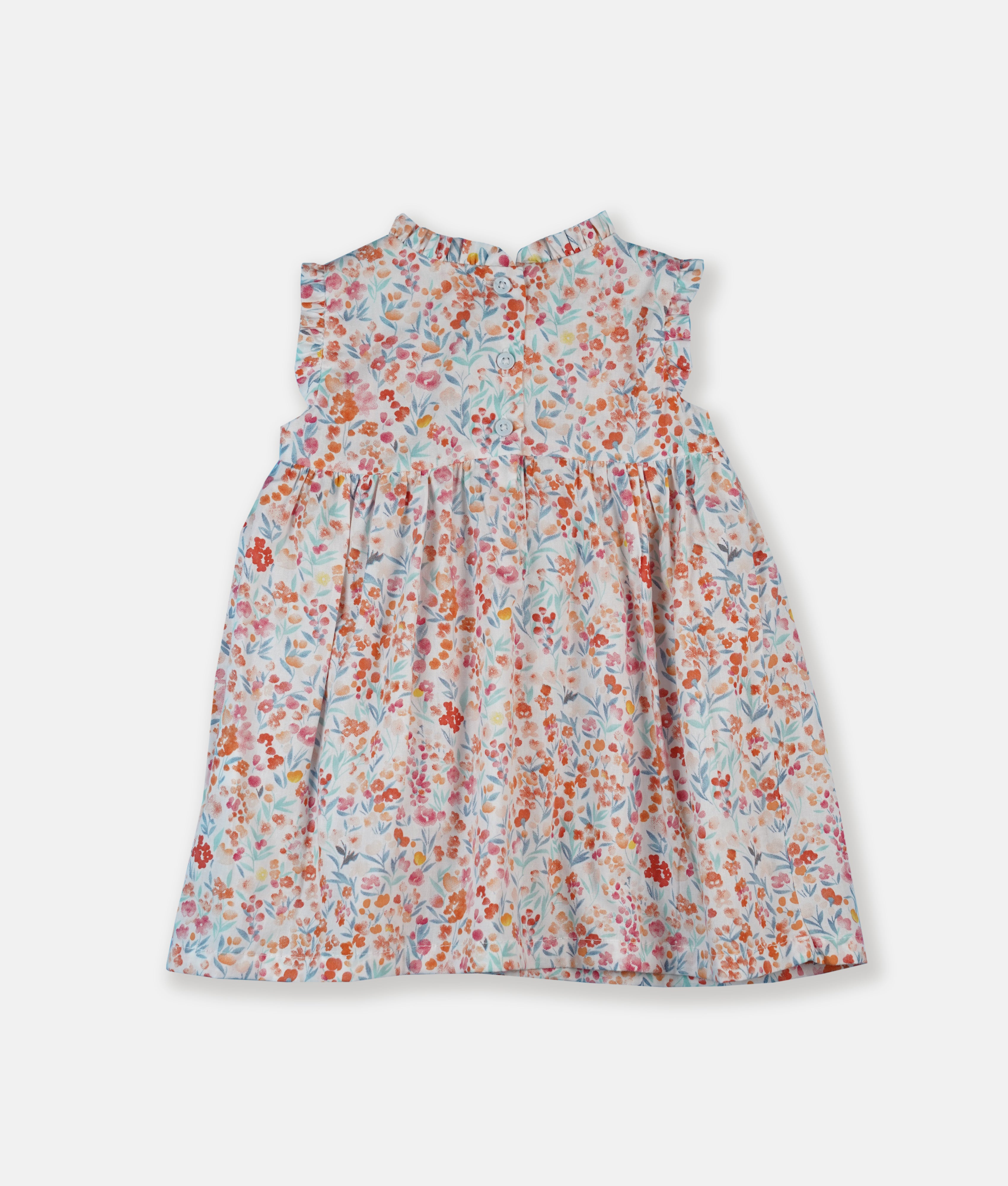 Elegant Smockers LK | Spring & Summer Wild Floral Smocked Girls Dress | Sri Lanka 