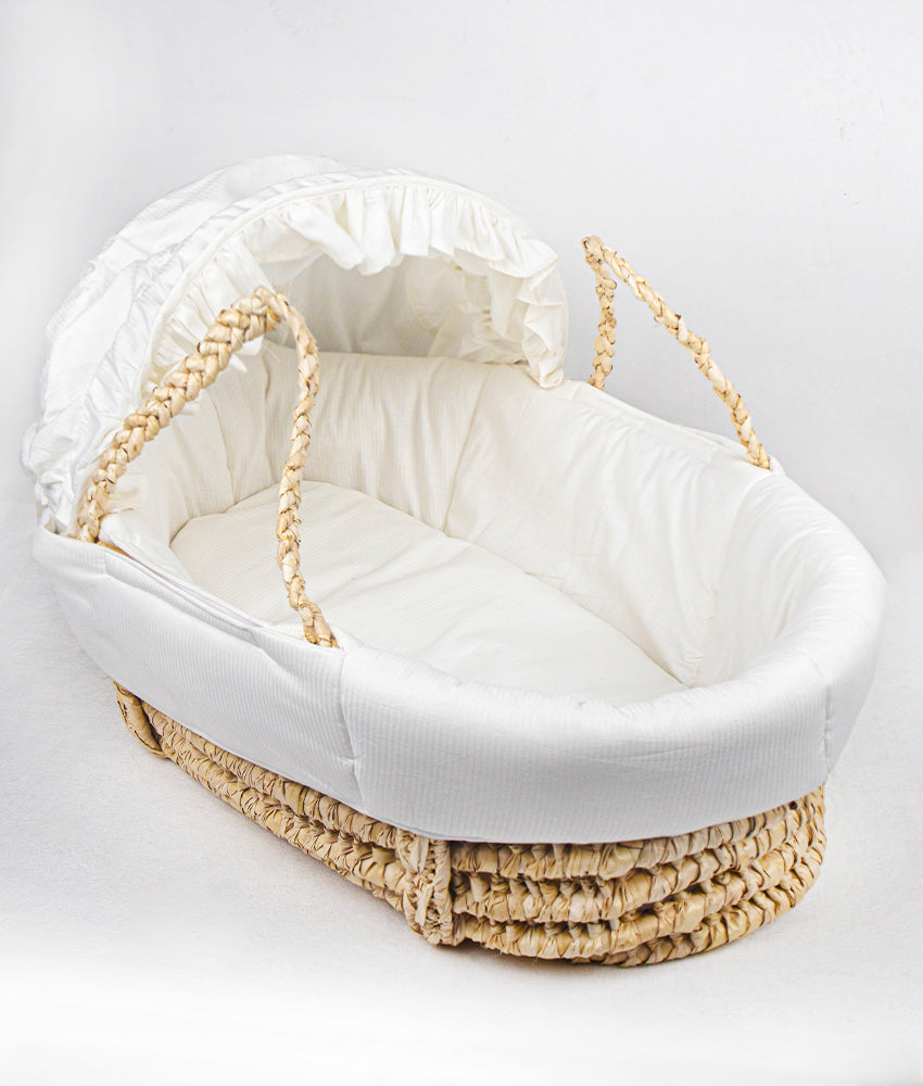 Elegant Smockers LK | Baby Moses Basket & Liner with Hood | Sri Lanka 