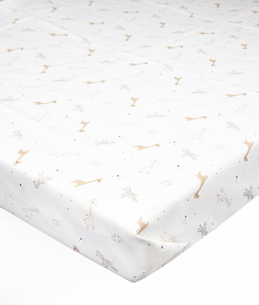 Elegant Smockers LK | Baby Cot Sheet – Savannah Theme | Sri Lanka 