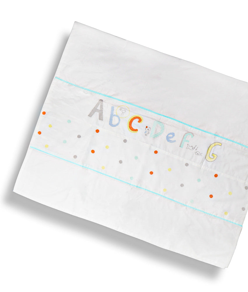 Elegant Smockers LK | Baby Cot Sheet – Alphabet Theme | Sri Lanka 