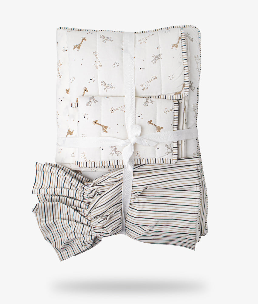 Elegant Smockers LK | Bedding Bundle (6 pcs) - Savannah Theme | Sri Lanka 