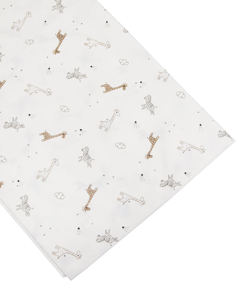 Elegant Smockers LK | Baby Cot Sheet – Savannah Theme | Sri Lanka 