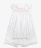 Elegant Smockers LK | Baby Christening Robe Set - Pink (Pre-Order) | Sri Lanka 