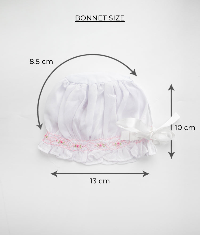 Elegant Smockers LK | Baby Christening Robe Set - White (Pre-Order) | Sri Lanka 