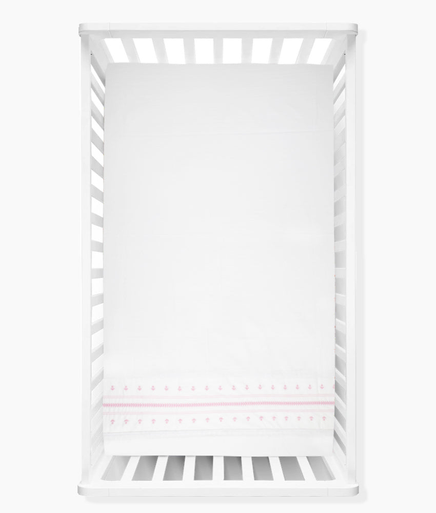Elegant Smockers LK | Baby Cot Sheet – Eden Pink Theme | Sri Lanka 