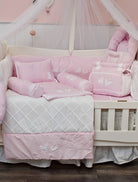 Elegant Smockers LK | Baby Nursery Bunting - Pink Rabbit Theme | Sri Lanka 